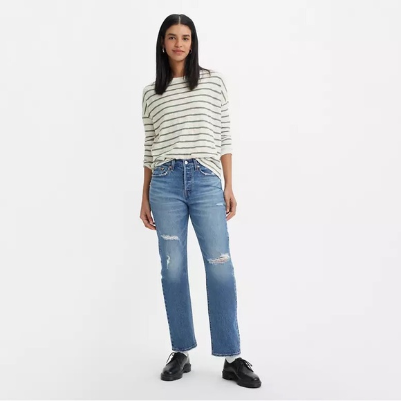 *FREE WITH BUNDLE* Levi’s Wedgie Straight Fit Jean in Medium Wash Size 25 - Picture 5 of 12